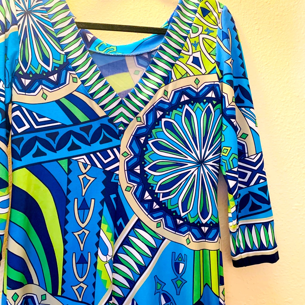 Gorgeous Pucci Like Pattern Sassy Dress, Like New